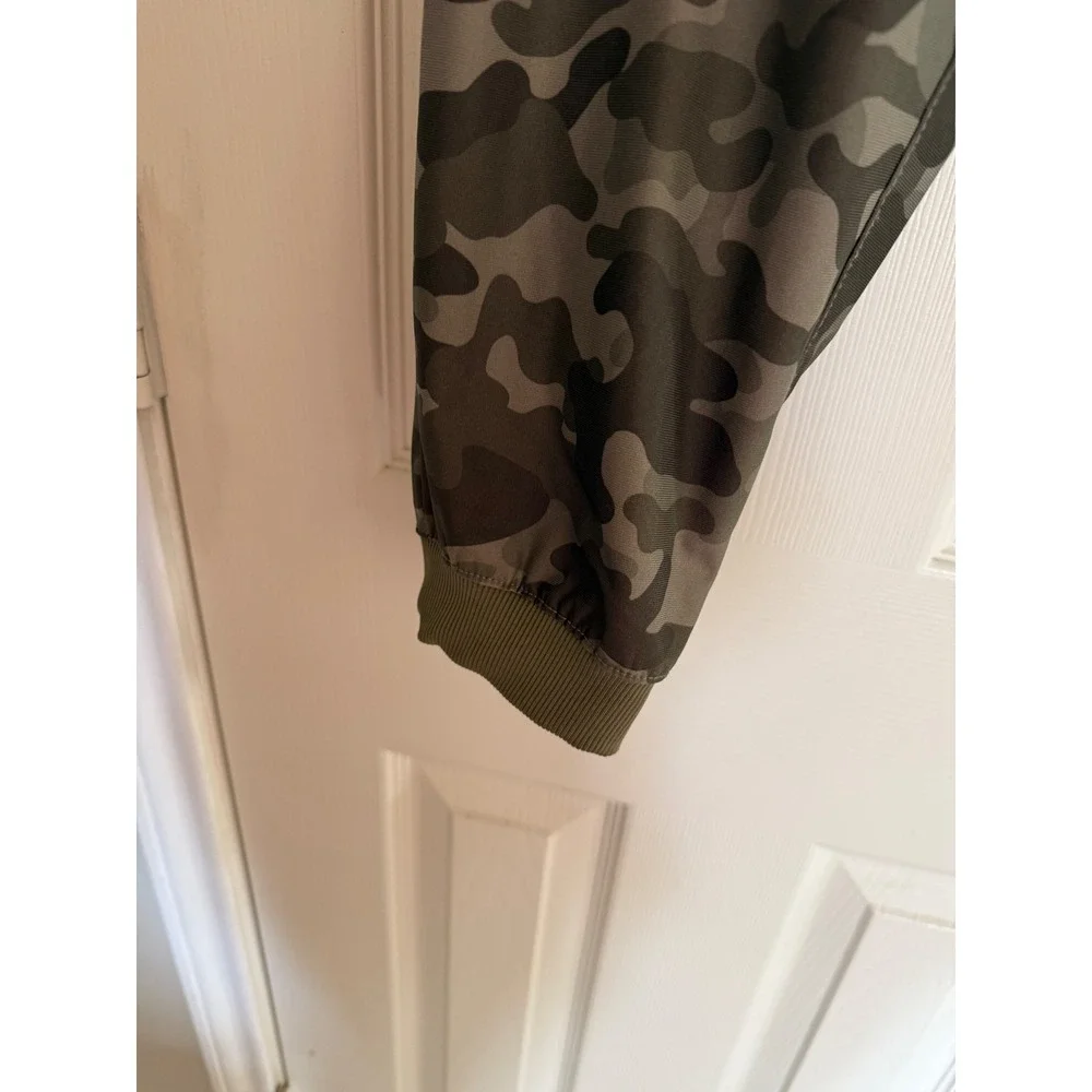 Wonder Nation Boys XL 14-16 Husky Camo Jogger Pants Green Camouflage Activewear